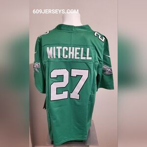 Philadelphia Eagkes Quinyon Mitchell Kelly Green Jersey